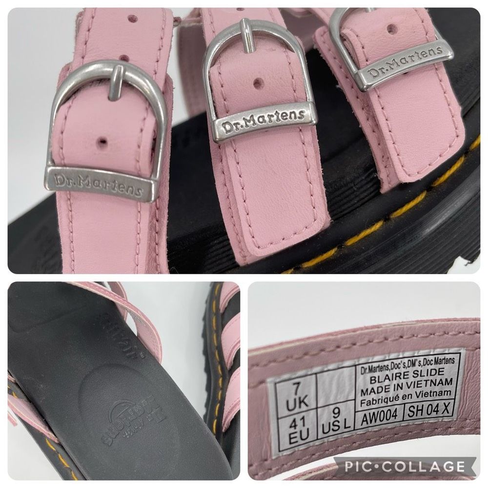 Dr. Martens Blaire Leather Platform Slide Sandals Shoe Women US Size 9 - Picture 9 of 9